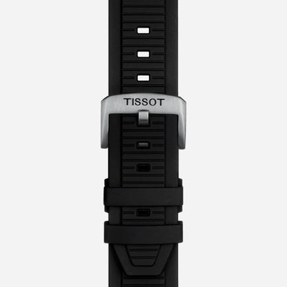 Tissot T-Race White Dial 45mm Silicone Quartz Chronograph Watch