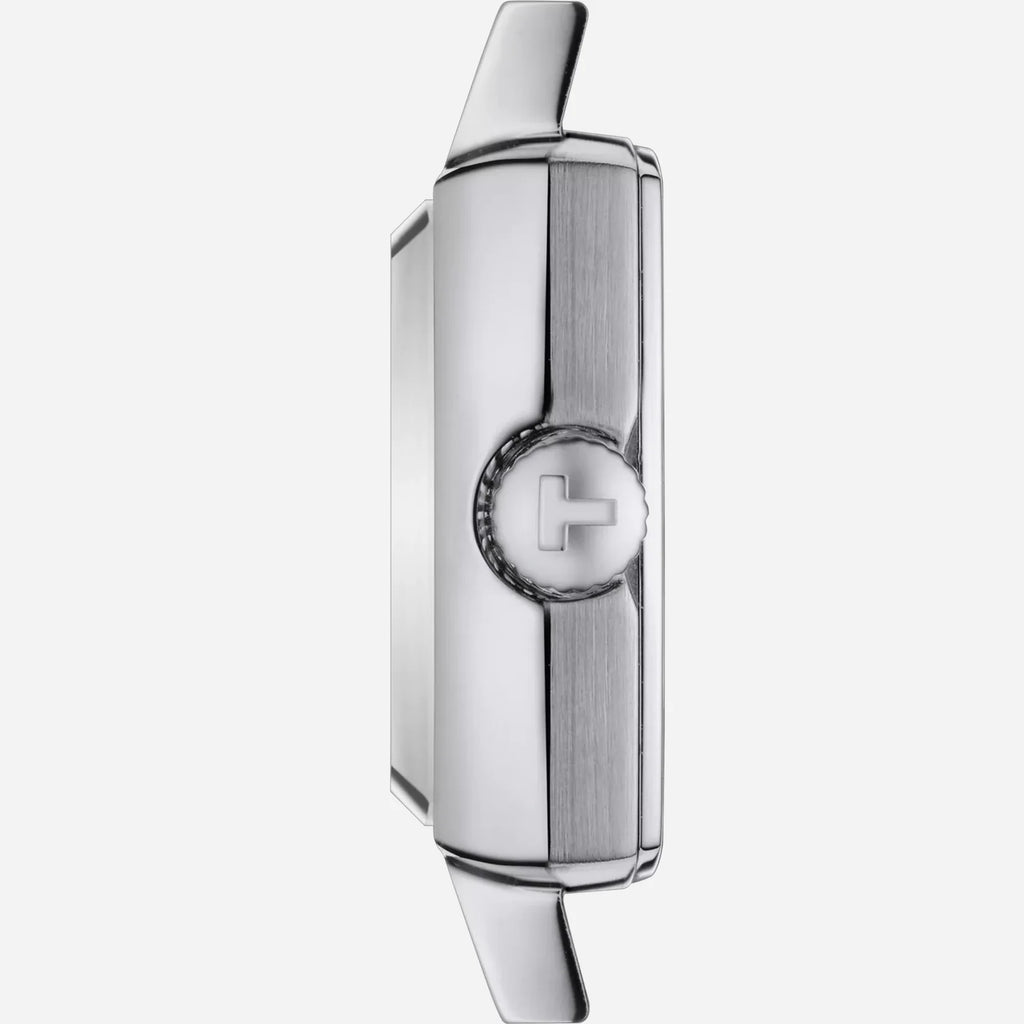 Tissot Lovely Square Silver Dial Leather Strap 20mm