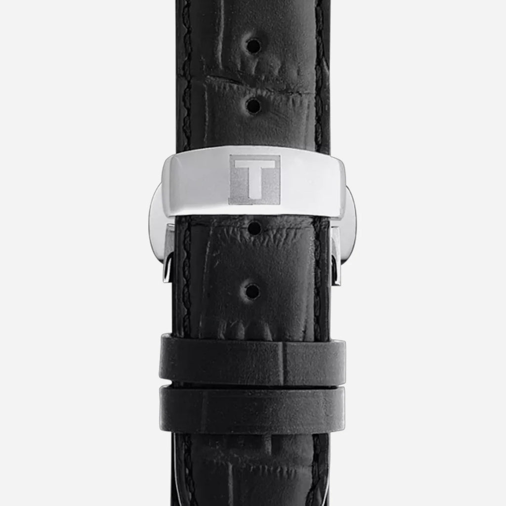 Tissot Le Locle Powermatic 80 Silver Dial Leather Strap 39.3mm