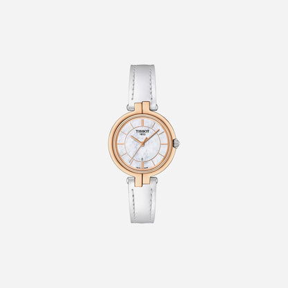 Tissot Flamingo Silver Dial Rose Gold PVD 30mm