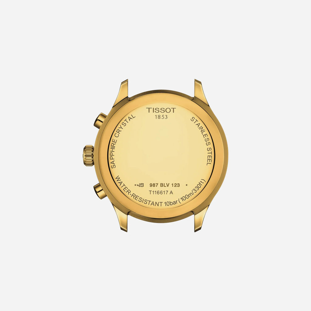 Tissot Chrono XL Classic Black Dial Yellow Gold-Tone 45mm