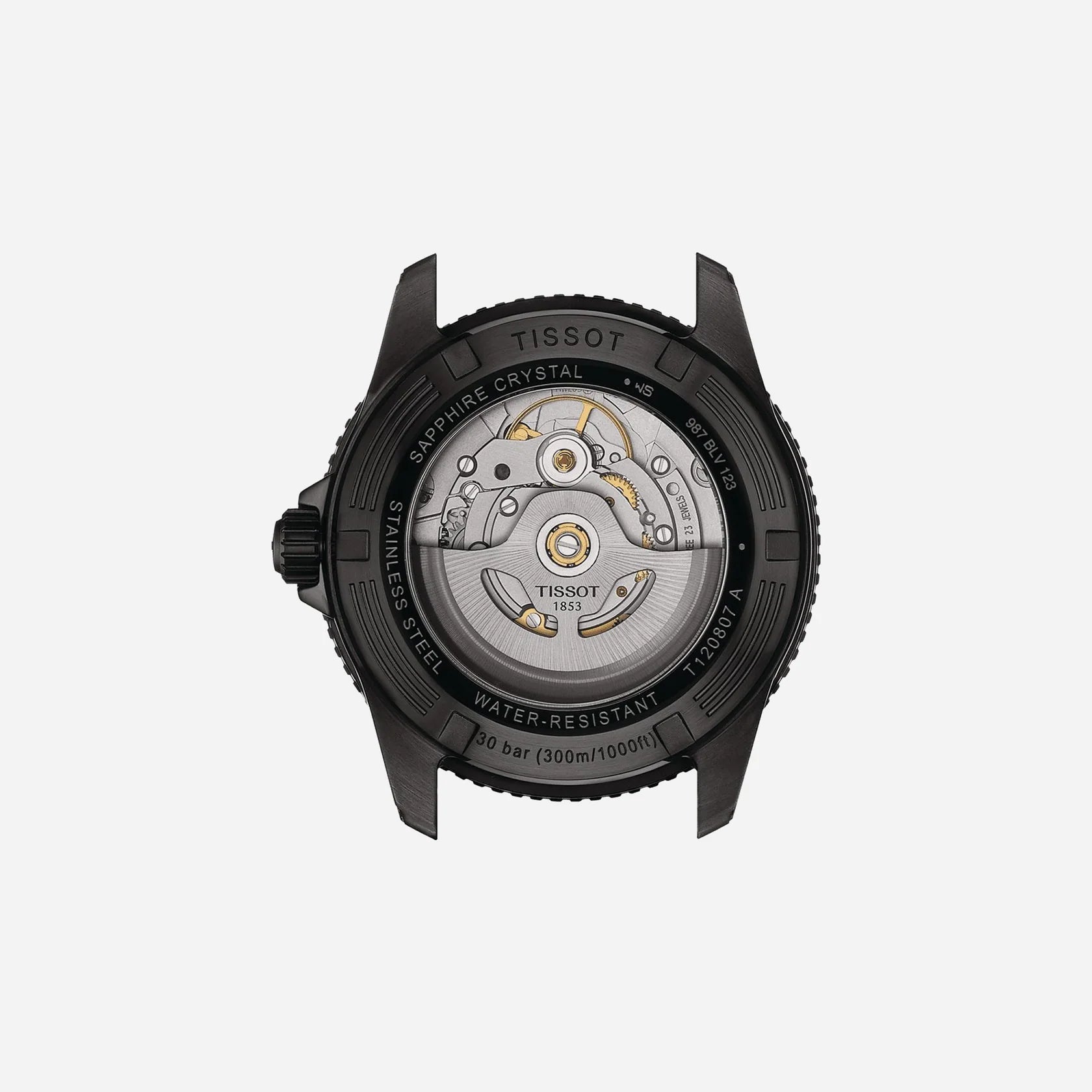 Tissot Seastar 1000 Powermatic 80 Black Dial on Stainless Steel Bracelet 40mm