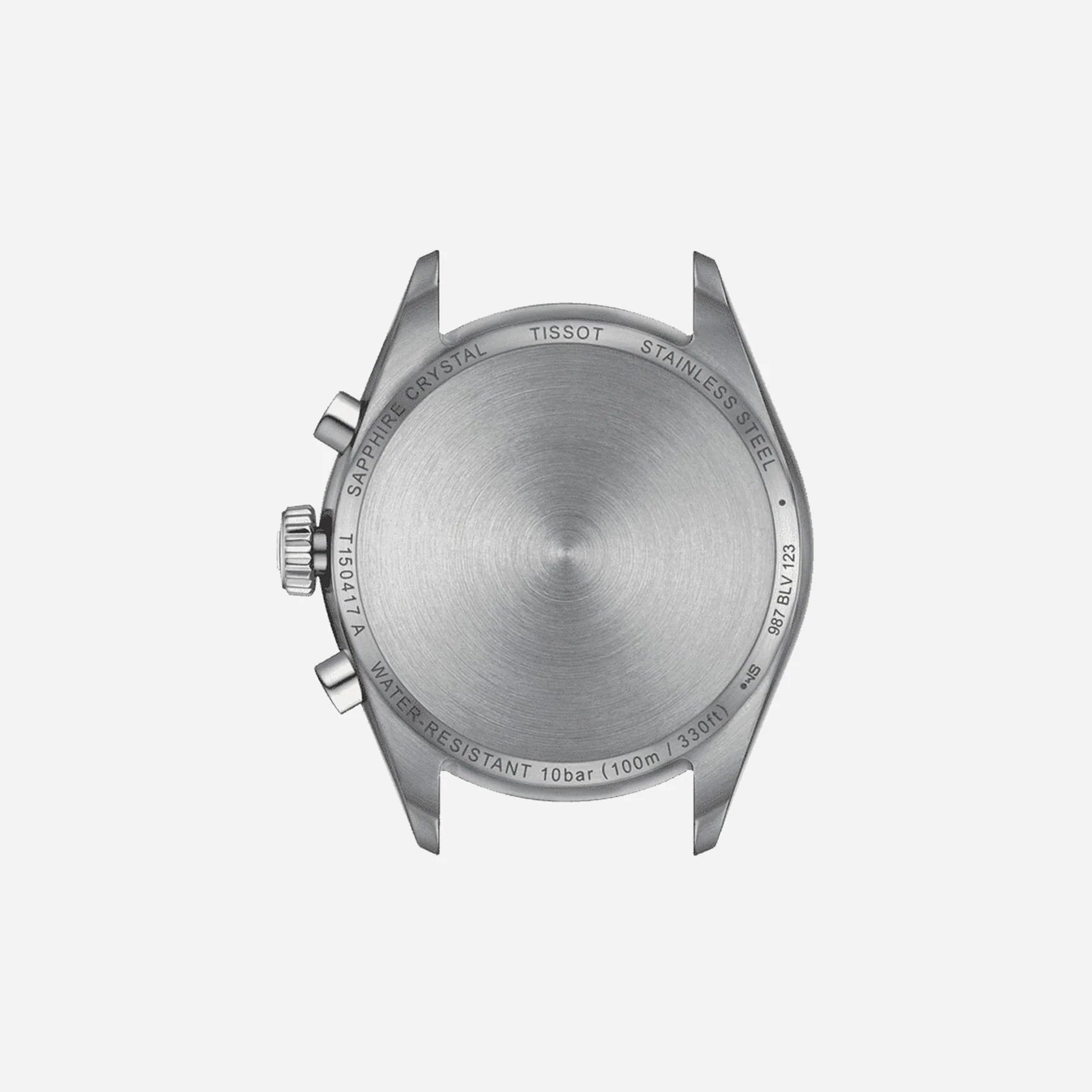 Tissot PR 100 Chronograph Blue Dial Grey Stainless Steel Watch