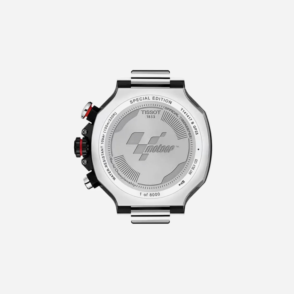 Tissot T-Race MotoGP Dark Grey Dial 45mm Silicone Quartz Chronograph Watch (2025)