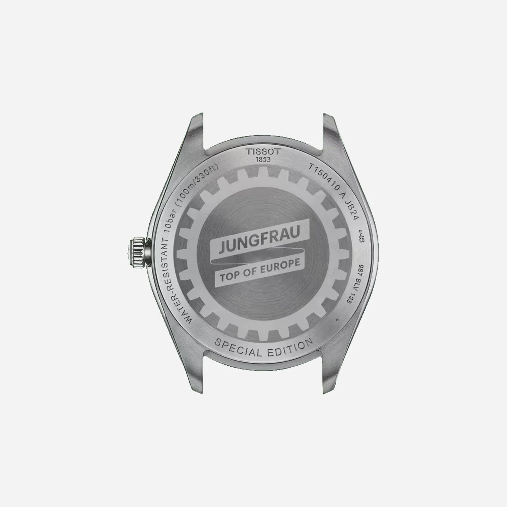 Tissot PR 100 Jungfraubahn Quartz Silver Dial 40mm Grey Stainless Steel Bracelet Watch