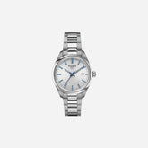 Tissot PR 100 Jungfraubahn Quartz Silver Dial 34mm Grey Stainless Steel Bracelet Watch