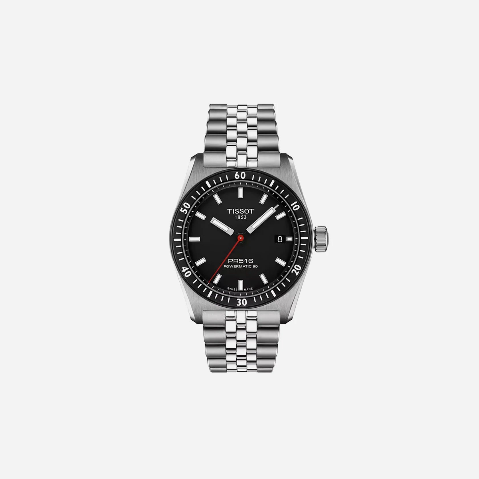 Tissot PR516 Powermatic 80 Grey Stainless Steel Strap Automatic Watch