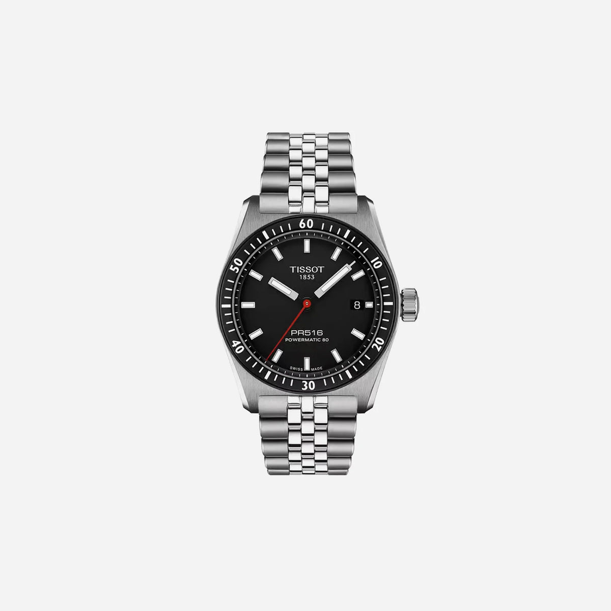Tissot PR516 Powermatic 80 Grey Stainless Steel Strap Automatic Watch