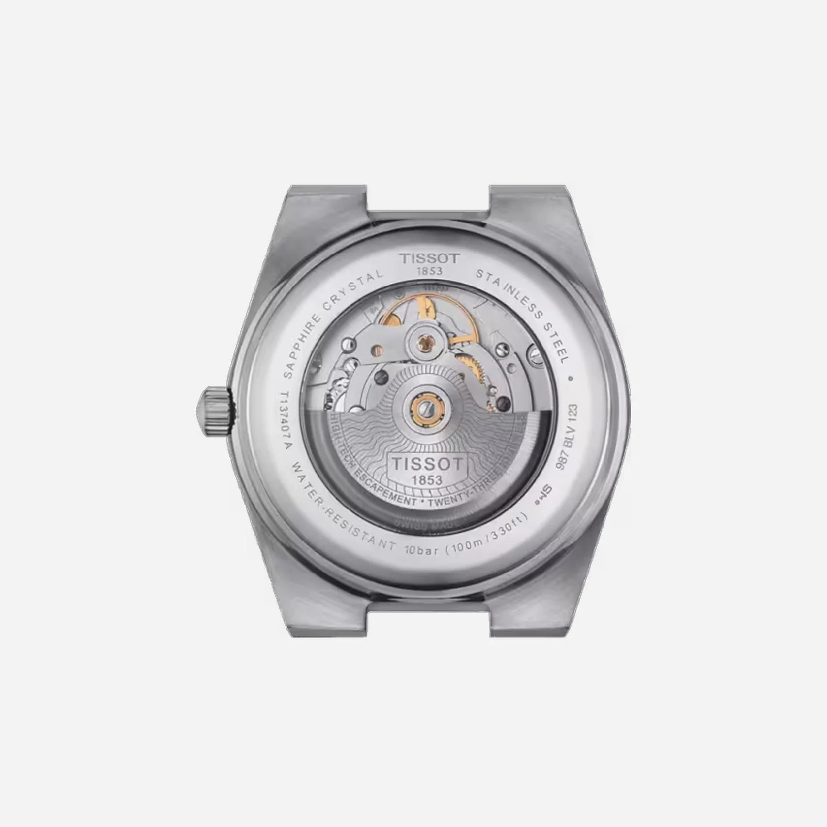 Tissot PRX Powermatic 80 Gradient 40mm Ice Blue Chameleon Dial Grey Stainless Steel Automatic Watch