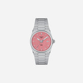 Tissot PRX 35mm Pink Dial Grey Stainless Steel Quartz Watch