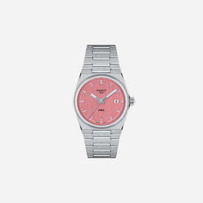 Tissot PRX 35mm Pink Dial Grey Stainless Steel Quartz Watch