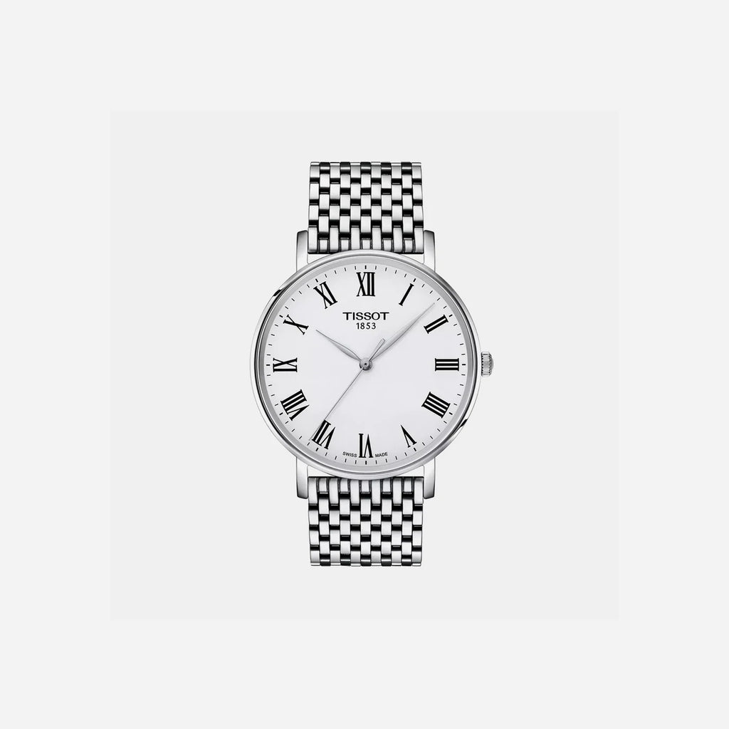 Tissot Everytime Silver Dial 40mm Stainless Steel Quartz Watch