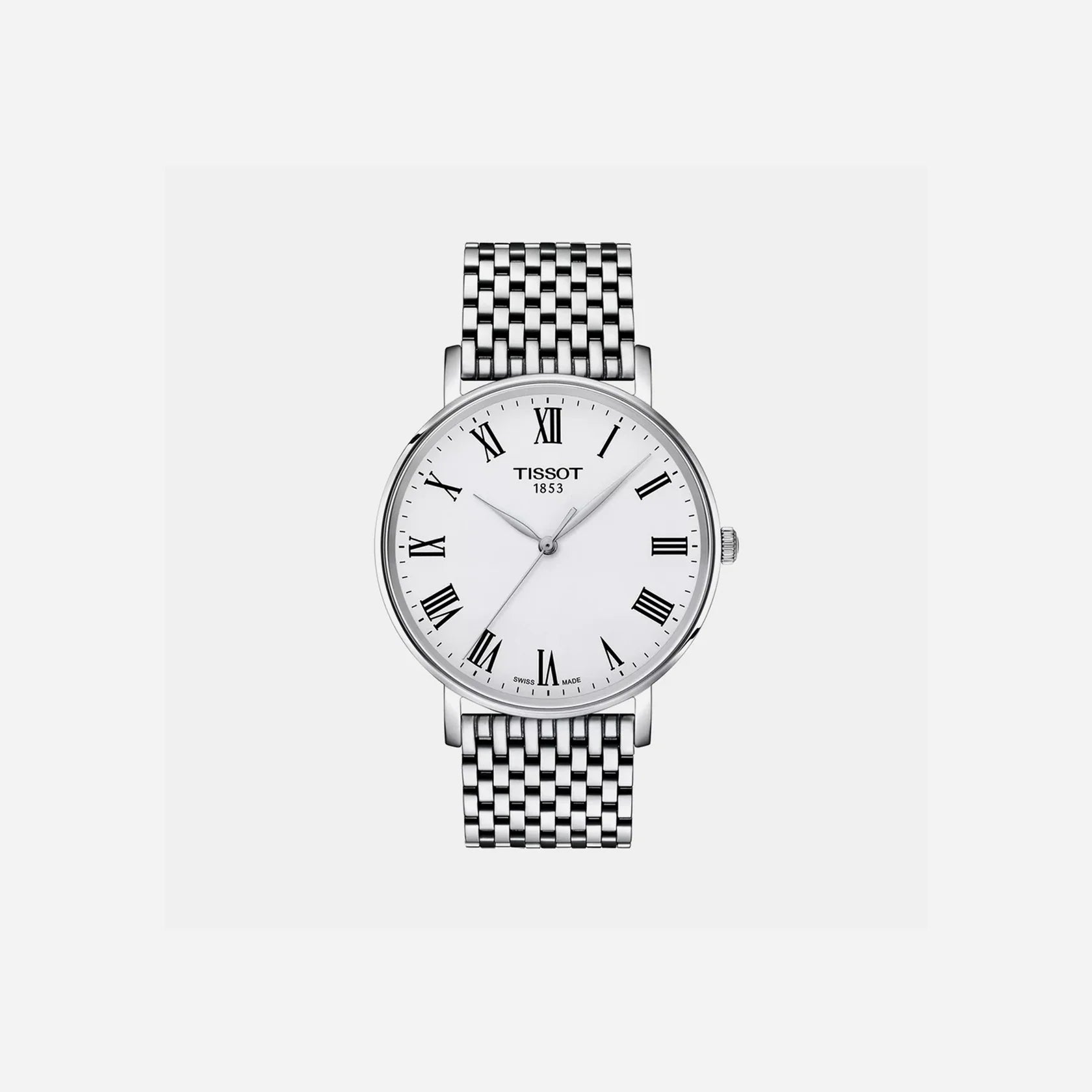 Tissot Everytime Silver Dial 40mm Stainless Steel Quartz Watch