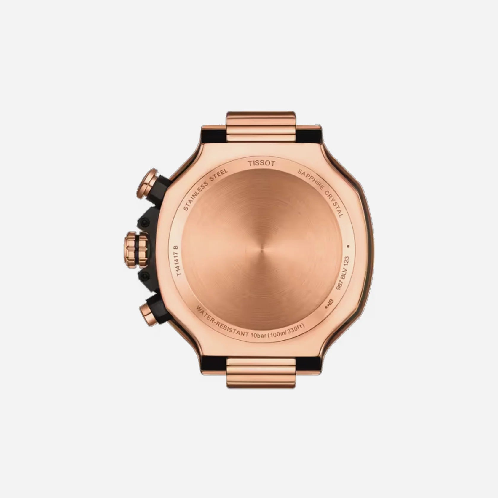 Tissot T-Race Black Dial 45mm Silicone Quartz Chronograph Watch