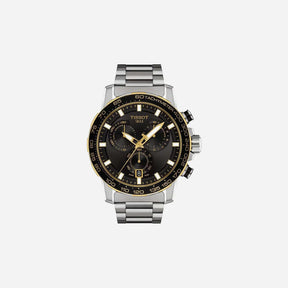 Tissot Supersport Chrono Black Dial 45.5mm Stainless Steel Strap