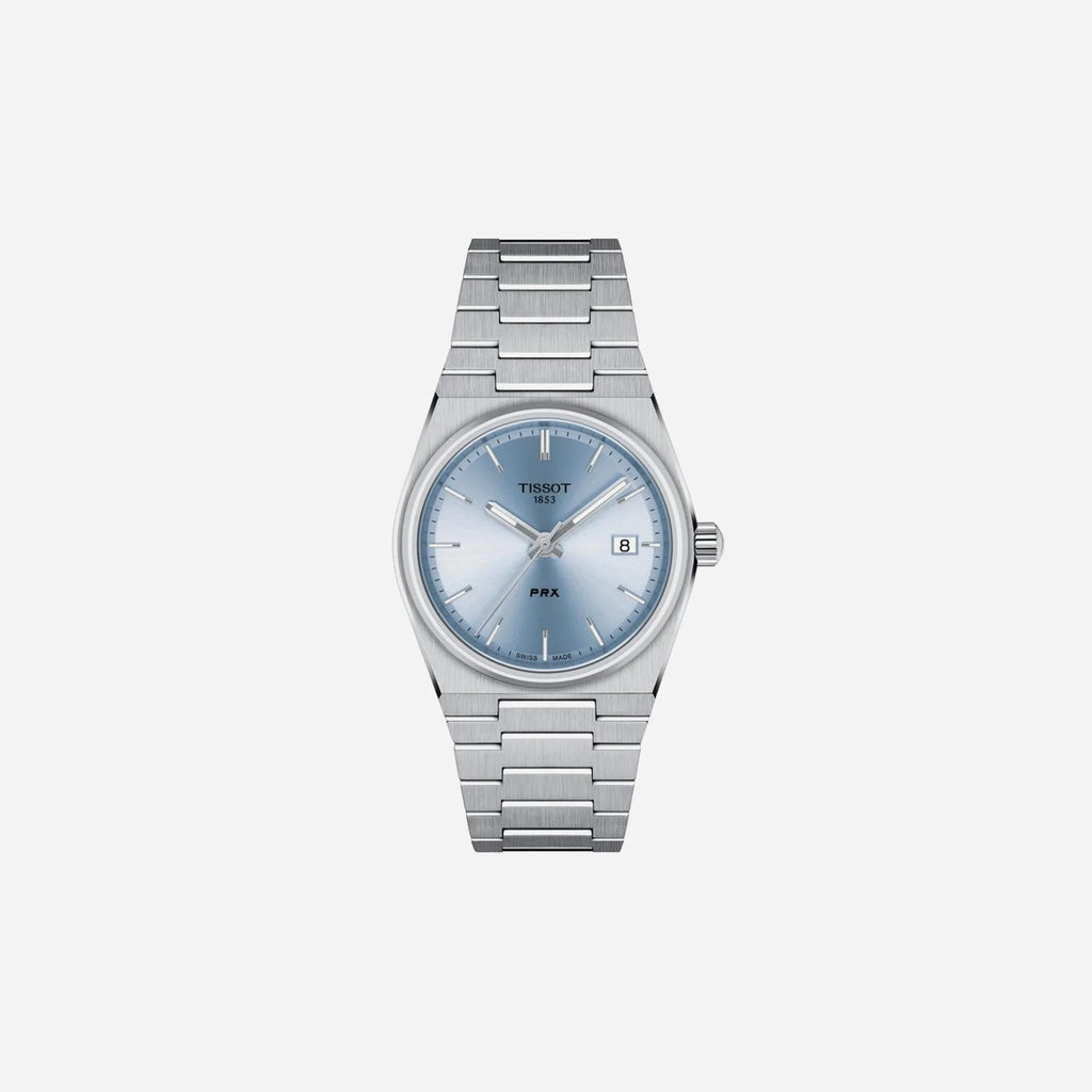 Tissot PRX 35mm Light Blue Dial Grey Stainless Steel Quartz Watch