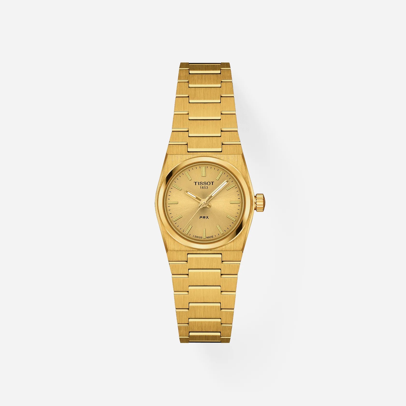 Tissot PRX 25mm All Gold Stainless Steel Quartz Watch