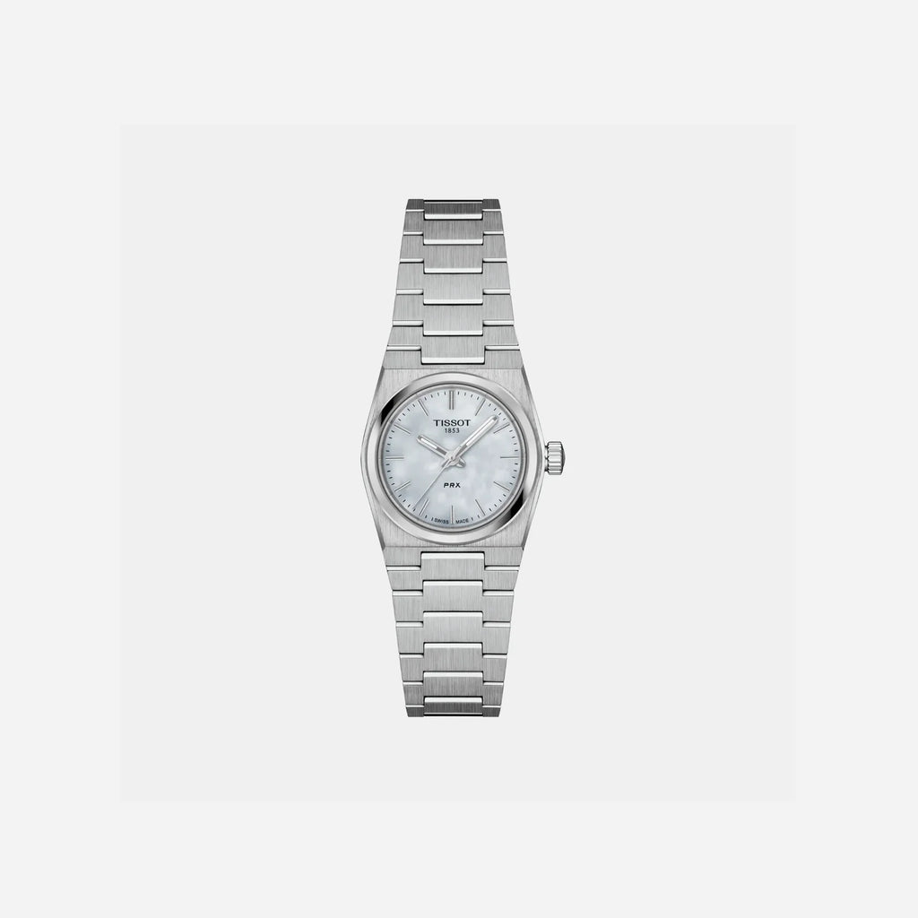 Tissot PRX 25mm White Mother-of-Pearl Dial Stainless Steel Quartz Watch