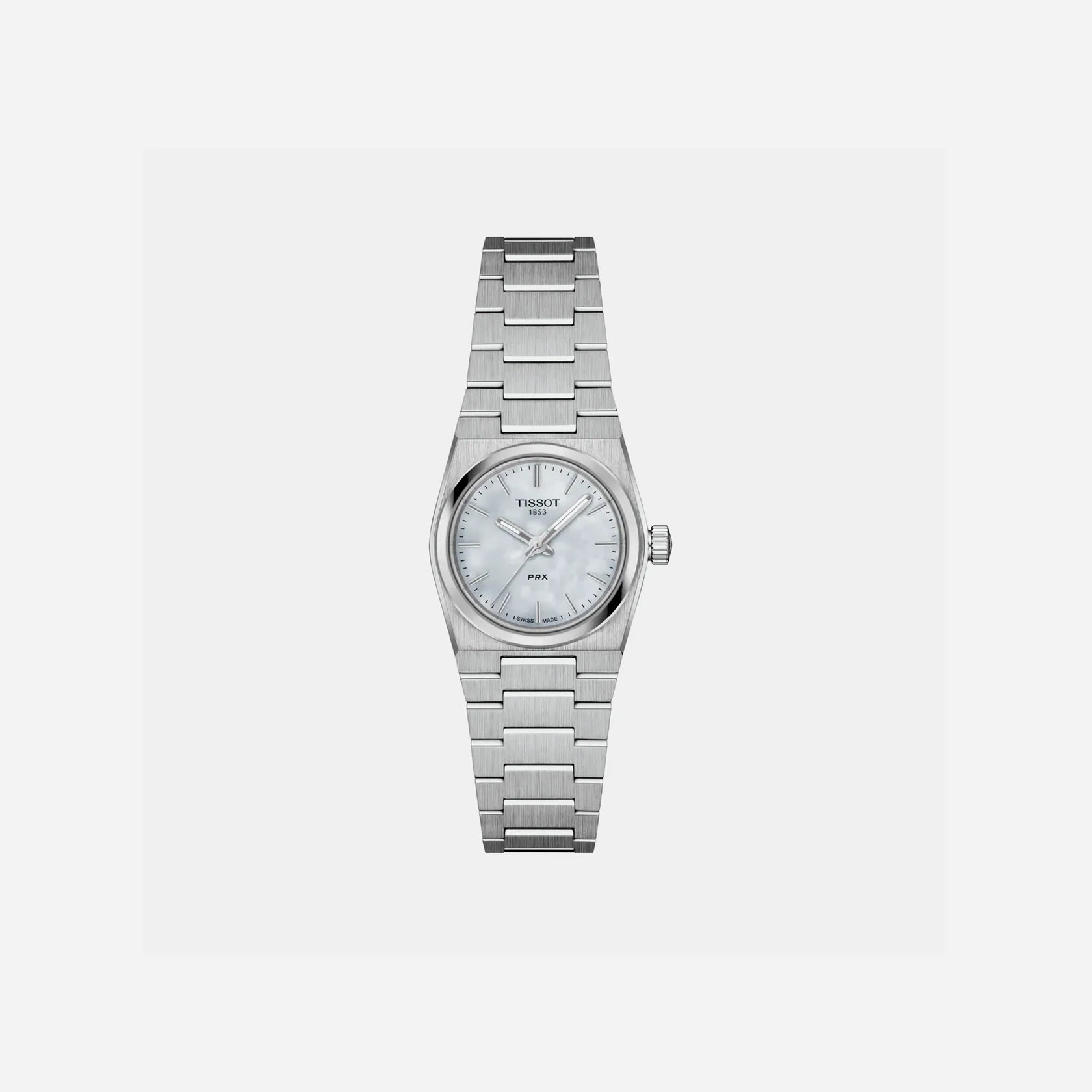 Tissot PRX 25mm White Mother-of-Pearl Dial Stainless Steel Quartz Watch