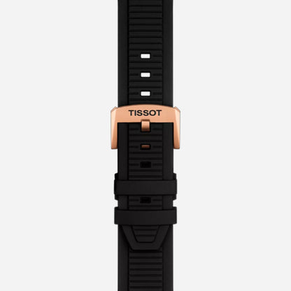 Tissot T-Race Black Dial 45mm Silicone Quartz Chronograph Watch