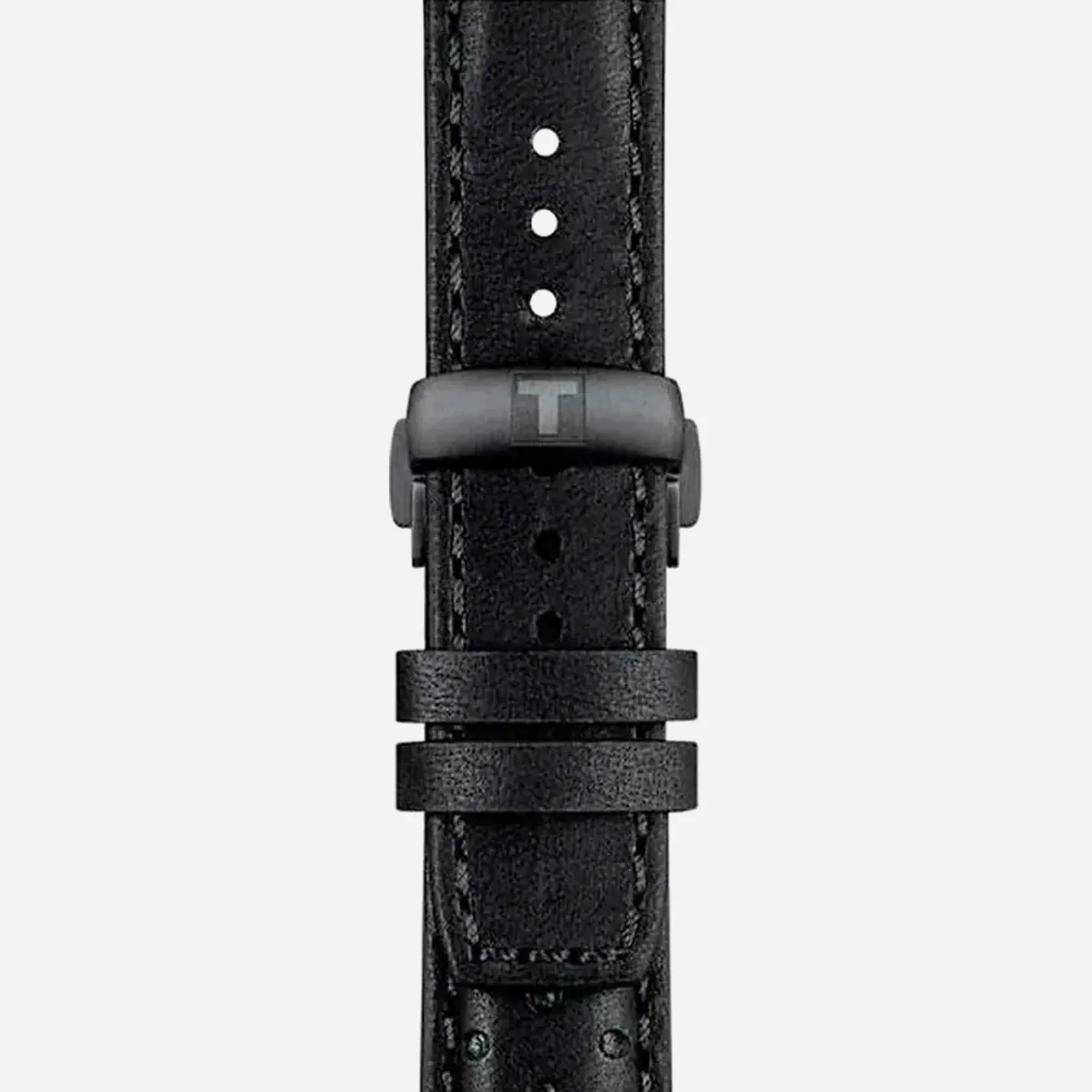 Tissot PRS 516 Chronograph Quartz Black Dial 45mm Leather Strap Watch