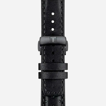 Tissot PRS 516 Chronograph Quartz Black Dial 45mm Leather Strap Watch