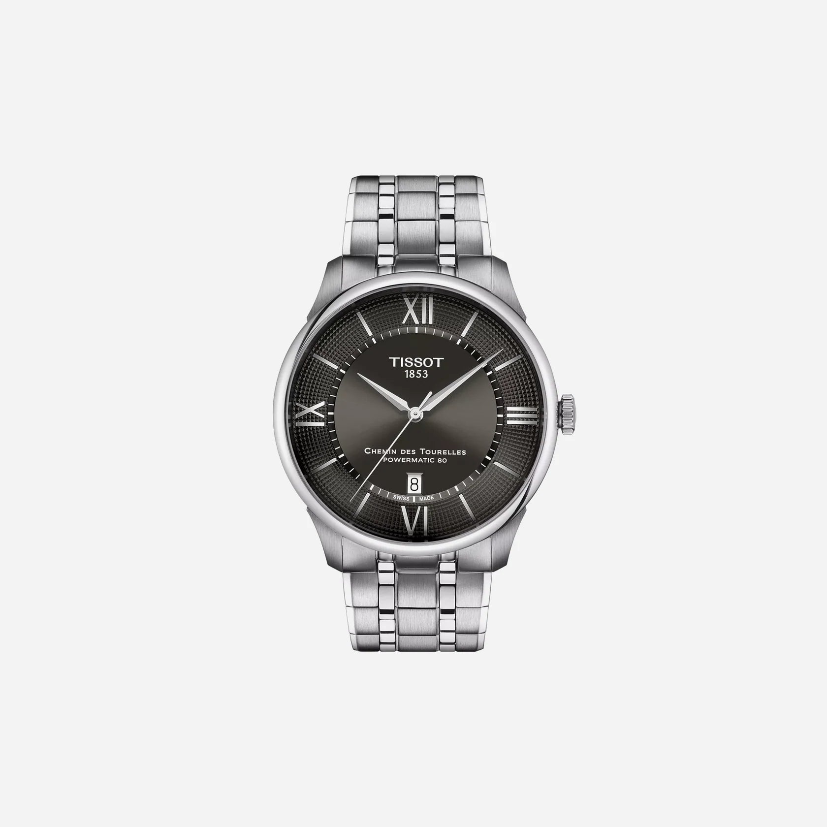 Tissot Chemin Des Tourelles Powermatic 80 42mm Gunmetal Dial Watch