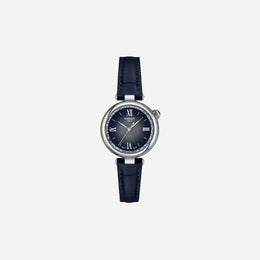 Tissot Desir Graded Silver-Blue Dial 28mm With Blue Leather Strap Watch