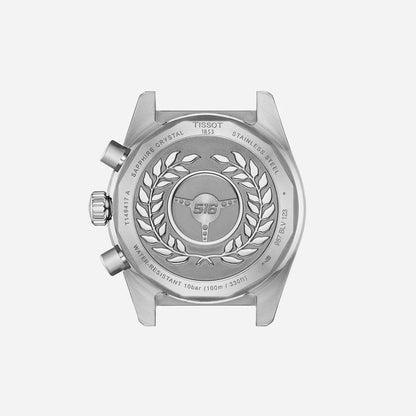 Tissot PR516 Blue Dial 42mm Grey Stainless Steel Quartz Chronograph Watch
