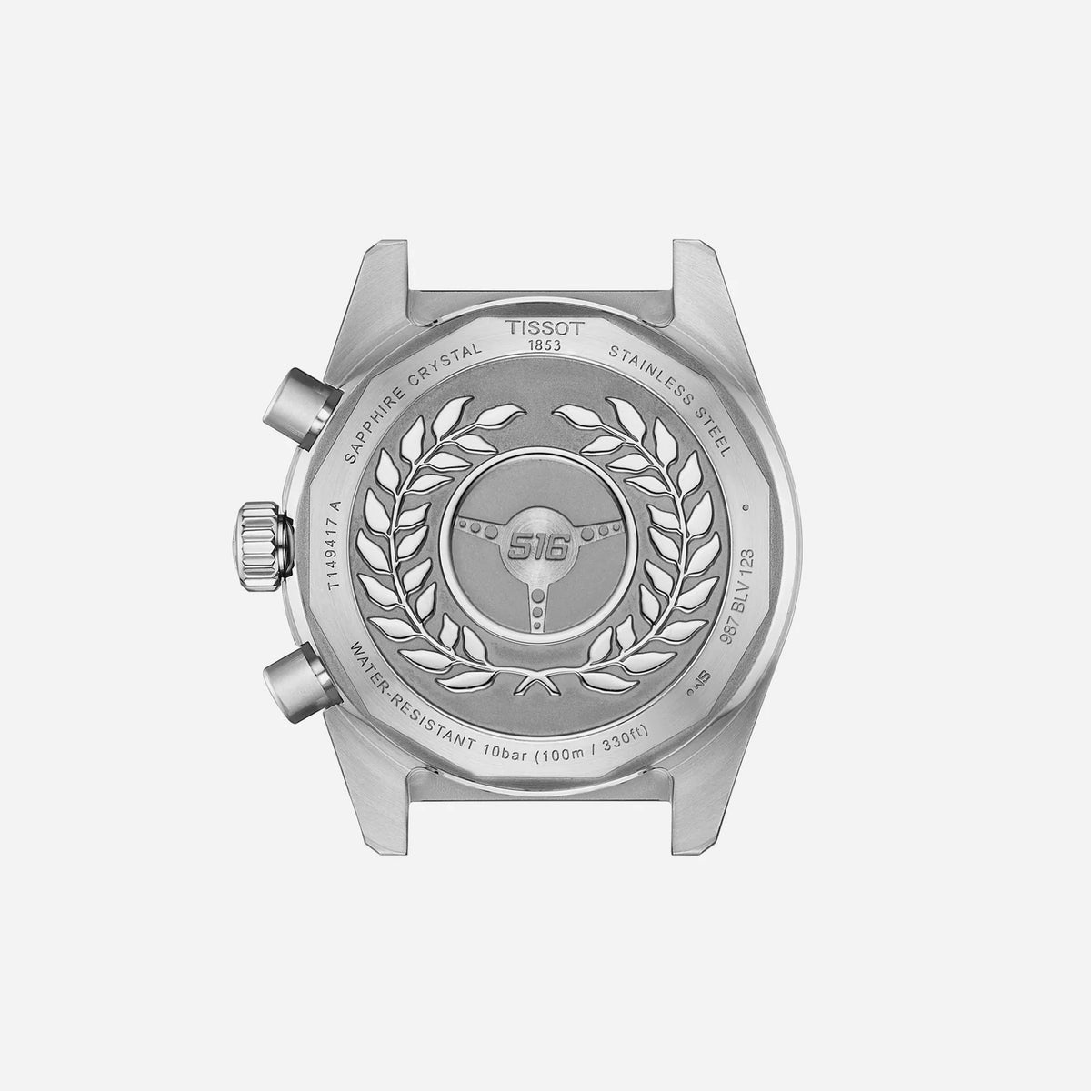 Tissot PR516 Blue Dial 42mm Grey Stainless Steel Quartz Chronograph Watch