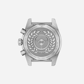 Tissot PR516 Blue Dial 42mm Grey Stainless Steel Quartz Chronograph Watch