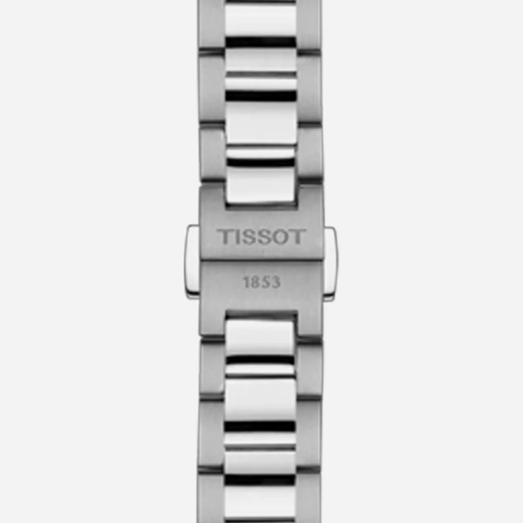 Tissot PR 100 Quartz 34mm Silver Dial Green Stainless Steel Bracelet Watch