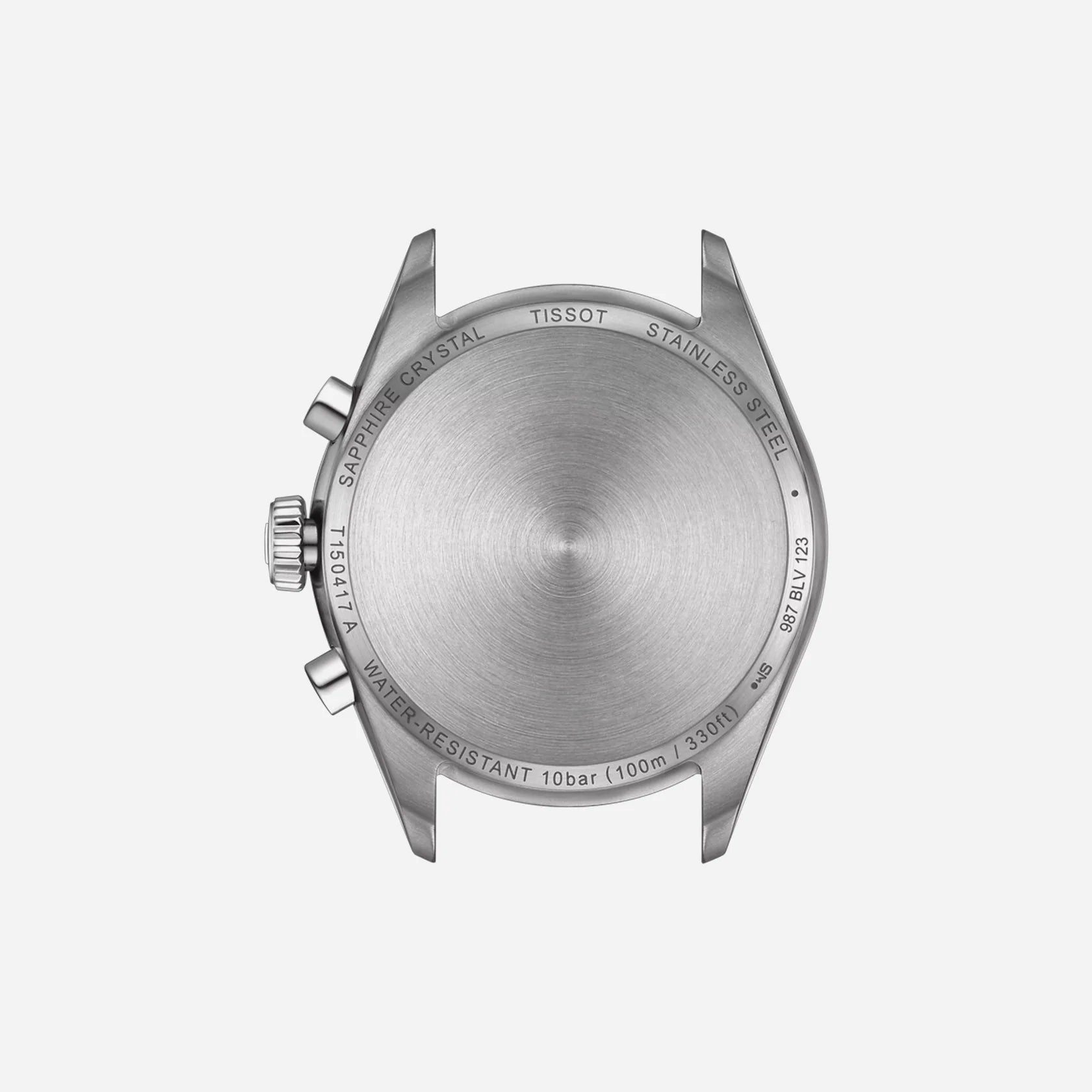 Tissot PR 100 Chronograph Ice Blue Dial Grey Stainless Steel Quartz Watch