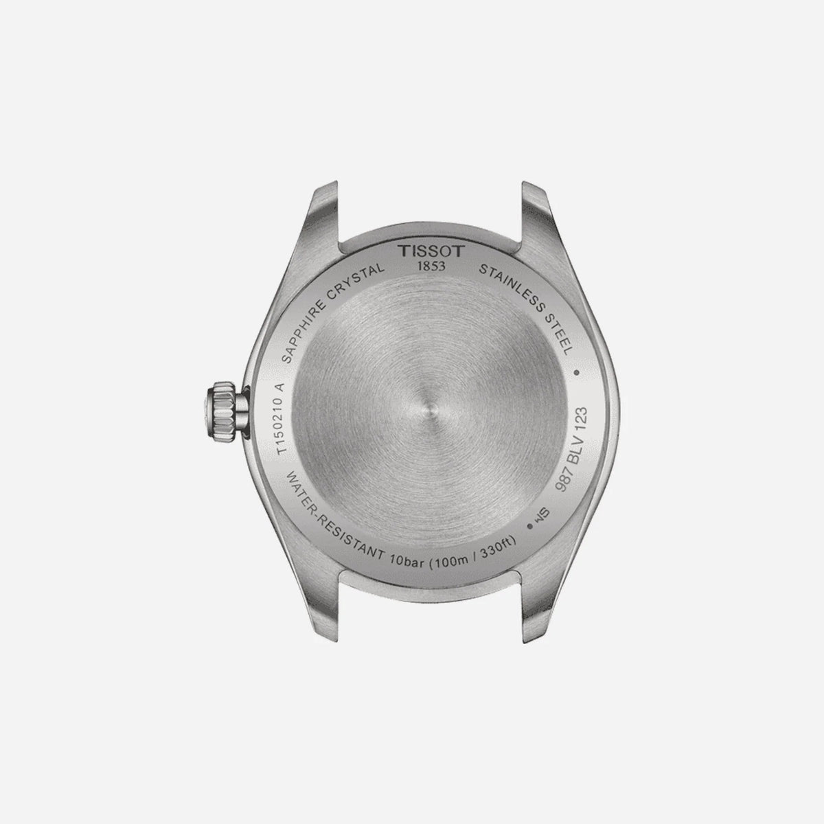 Tissot PR 100 Quartz Ice Blue Dial 34mm Grey Stainless Steel Bracelet Watch
