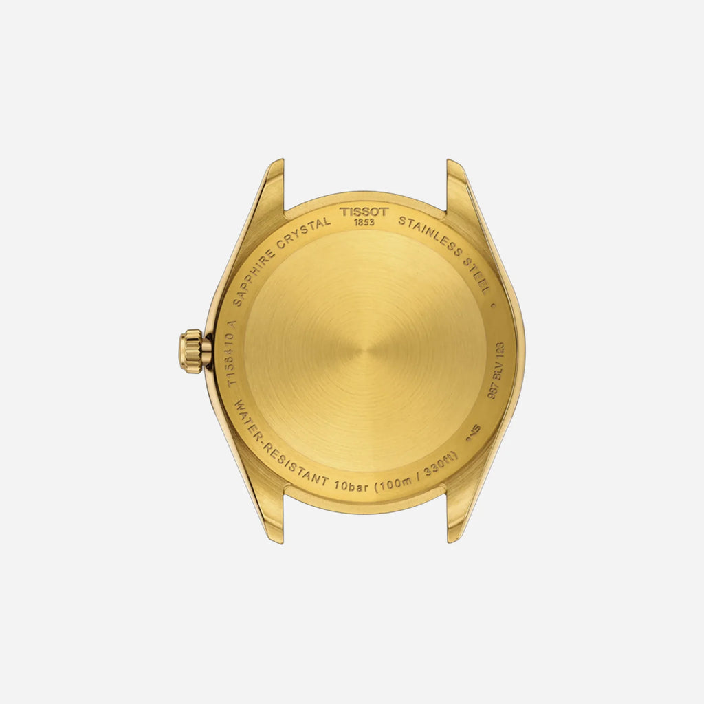 Tissot Ballade 40mm Black Dial Yellow Gold PVD Stainless Steel Watch