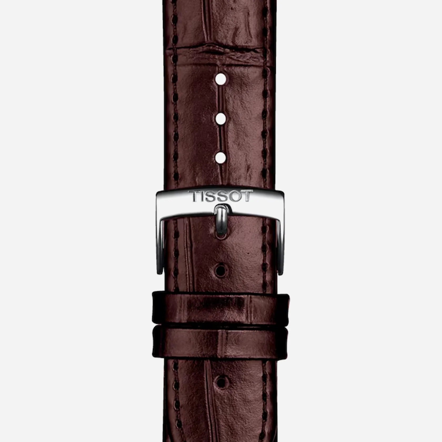 Tissot Carson Premium Powermatic 80 Silver Dial Leather Strap 40mm Swiss Automatic
