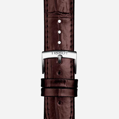 Tissot Carson Premium Powermatic 80 Silver Dial Leather Strap 40mm Swiss Automatic