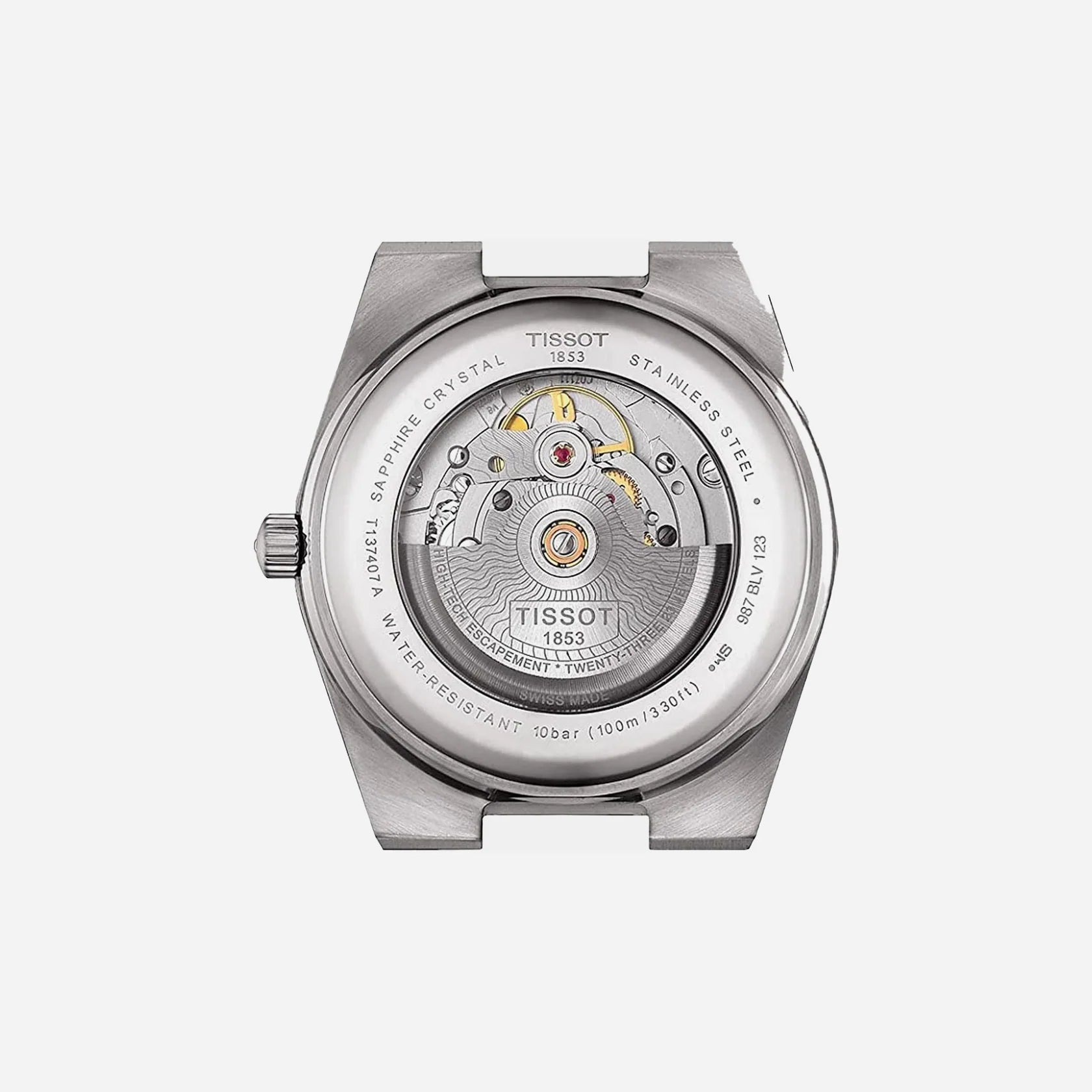 Tissot PRX Powermatic 80 40mm Silver Dial Grey Stainless Steel Automatic Watch