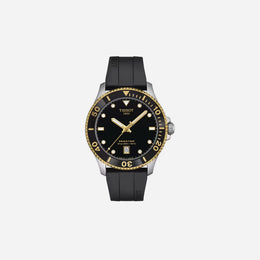Tissot Seastar 1000 Quartz Black Dial Rubber Strap 40mm