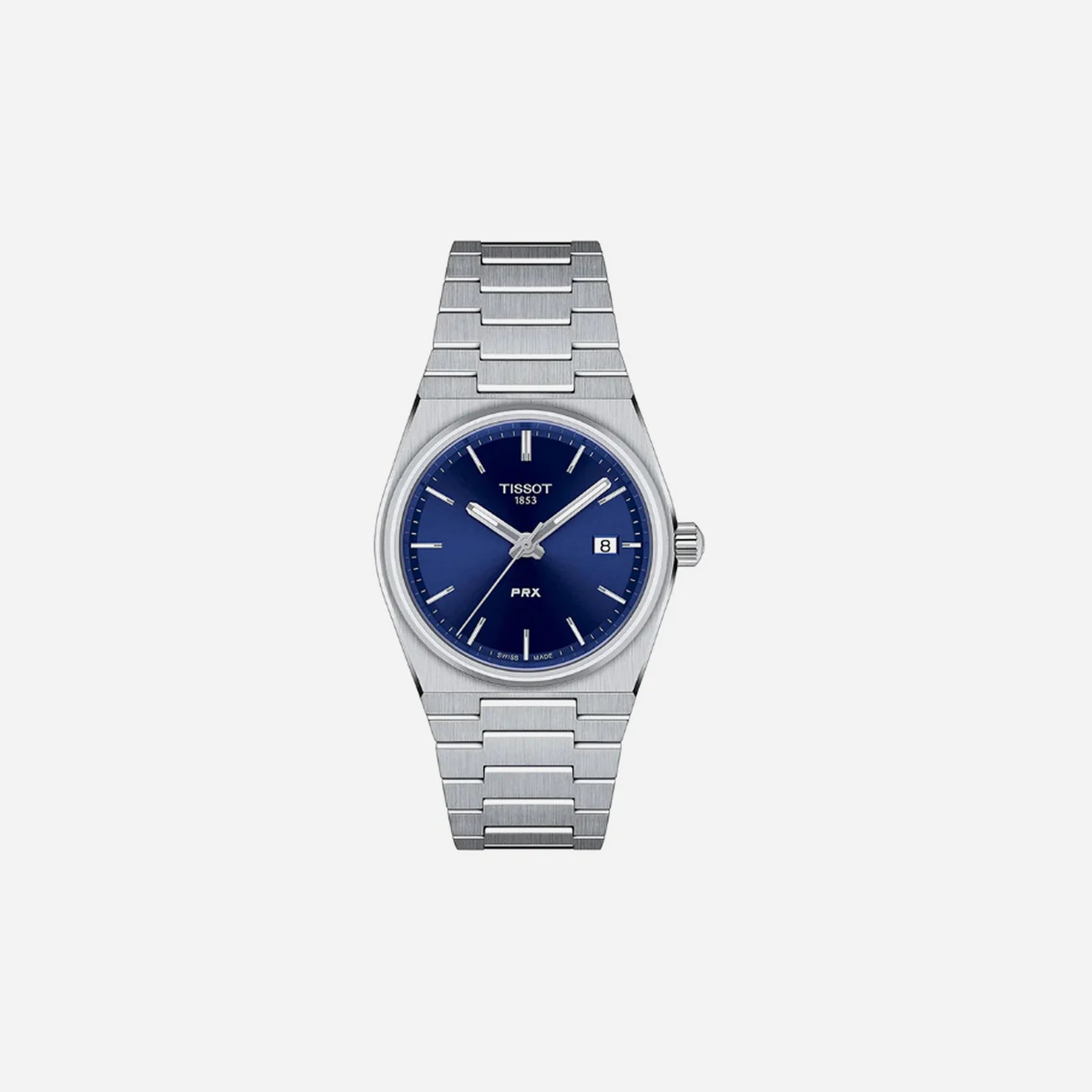 Tissot PRX Men Analog Stainless Steel Watch Navy