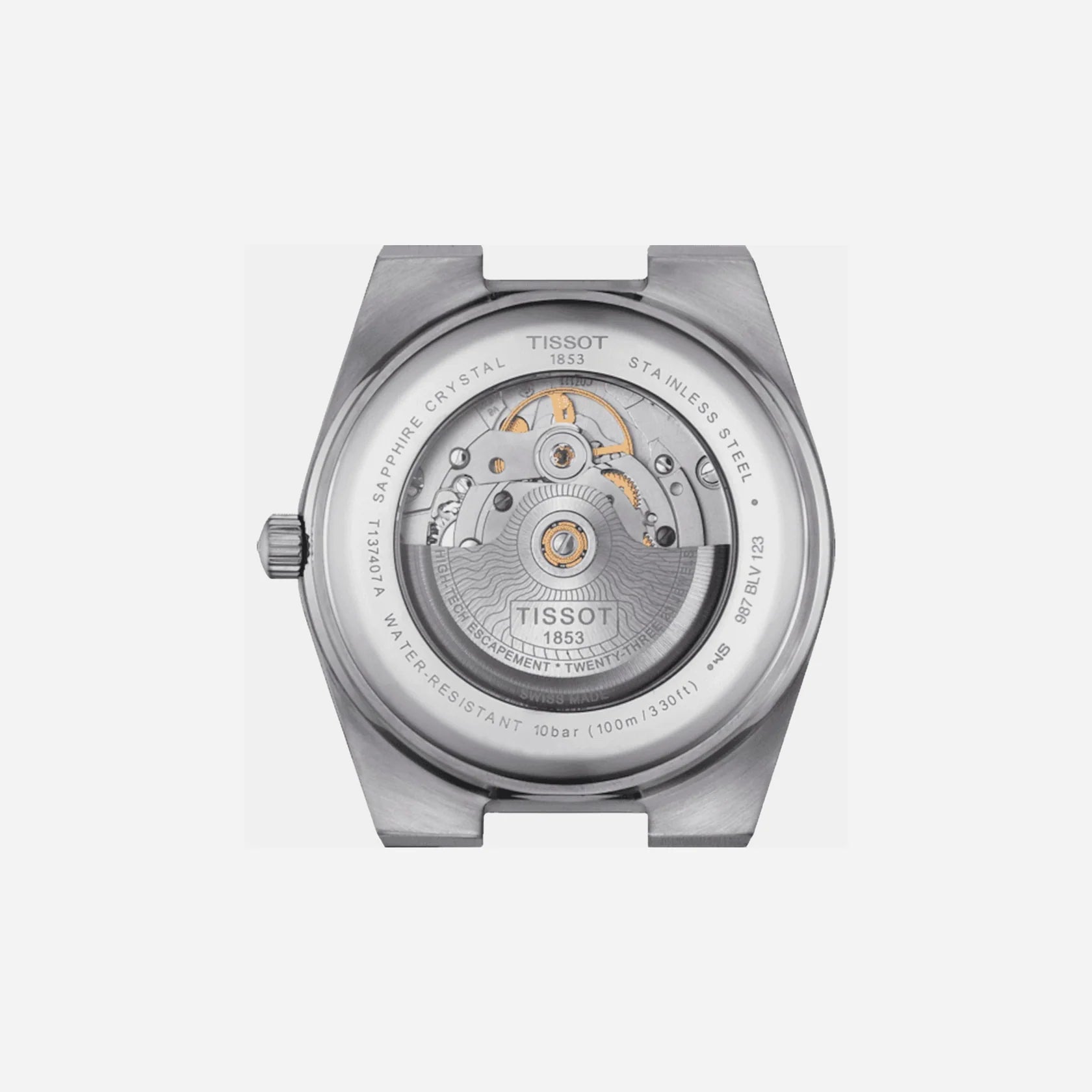 Tissot PRX Powermatic 80 40mm Graded Blue-Black Dial Grey Stainless Steel Steel & 18K Gold Bezel Automatic Watch