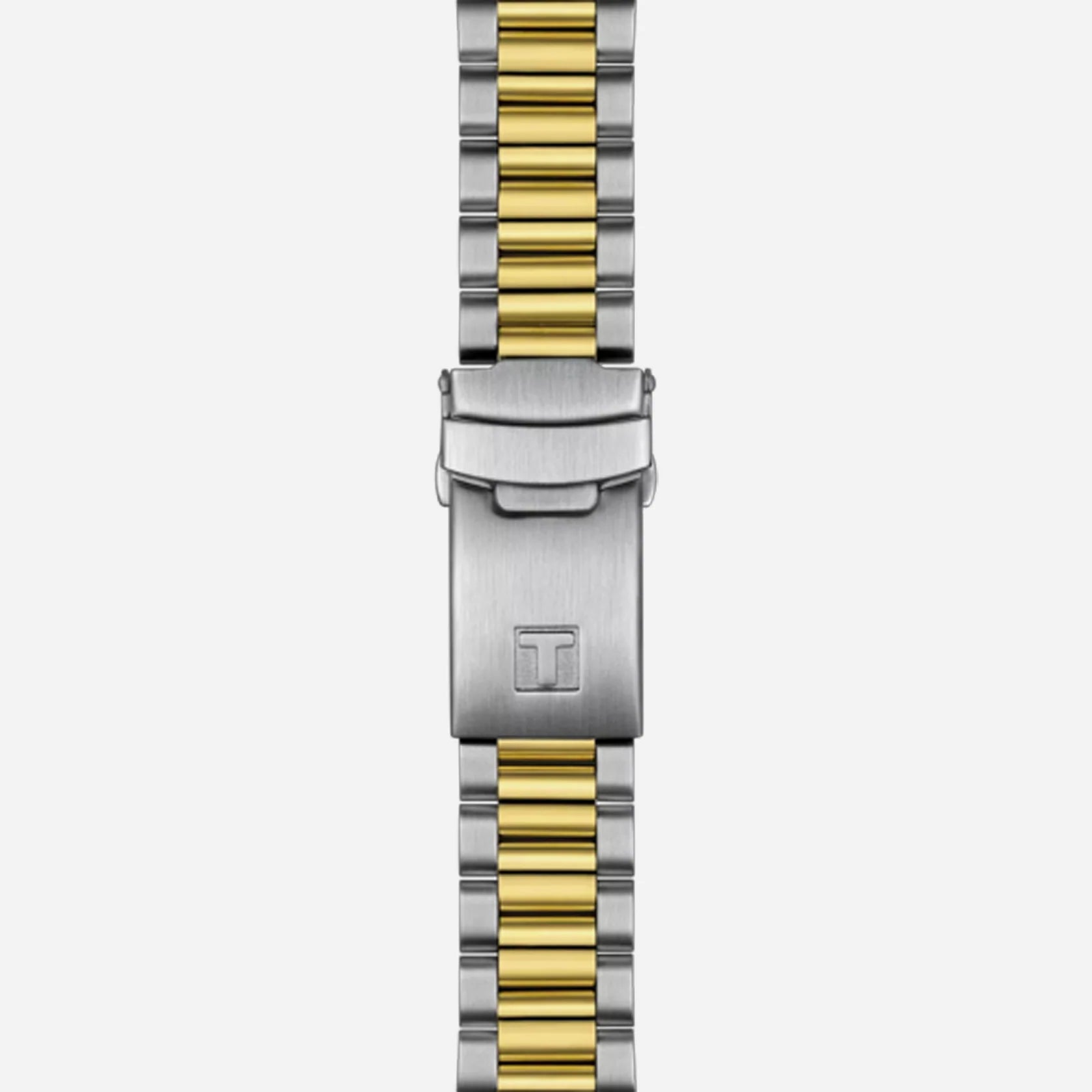 Tissot PR516 Chronograph Black Dial 40mm Grey and Yellow Gold PVD Bracelet Quartz Watch