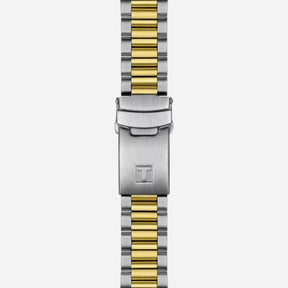 Tissot PR516 Chronograph Black Dial 40mm Grey and Yellow Gold PVD Bracelet Quartz Watch