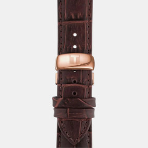 Tissot Tradition White Dial Rose Gold PVD Case 42mm