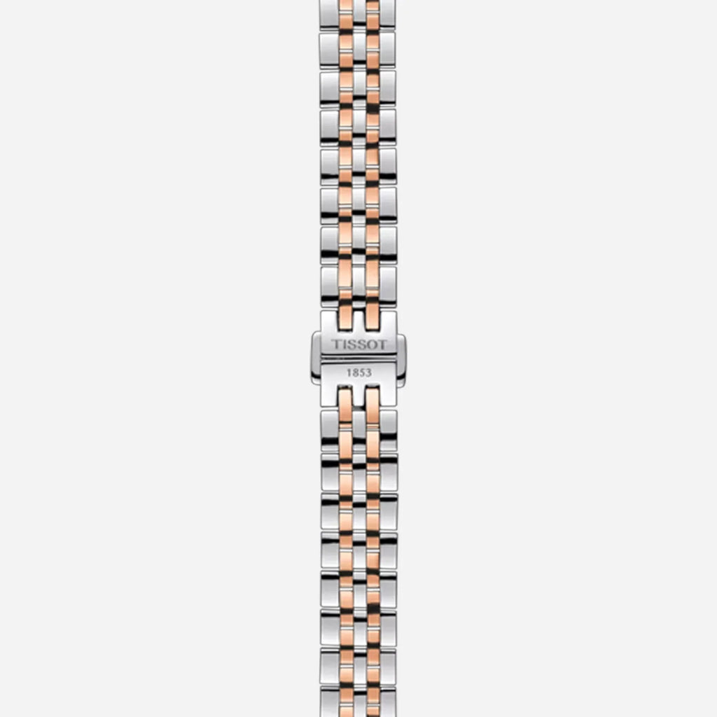 Tissot Le Locle Automatic Small lady 25.30mm Silver Dial Grey/Rose Gold PVD Stainless Steel Watch