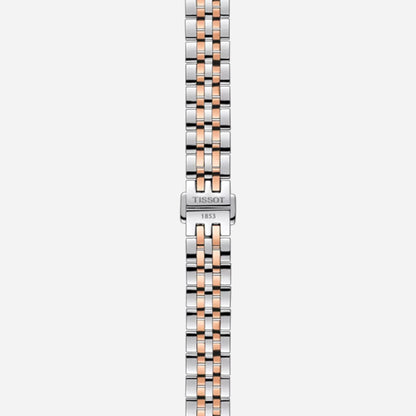 Tissot Le Locle Automatic Small lady 25.30mm Silver Dial Grey/Rose Gold PVD Stainless Steel Watch