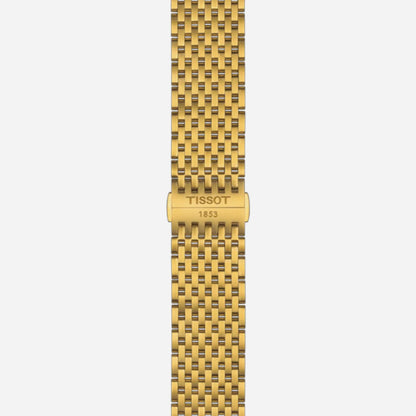 Tissot Everytime Green Dial 40mm Yellow Gold PVD Stainless Steel Bracelet Quartz Watch