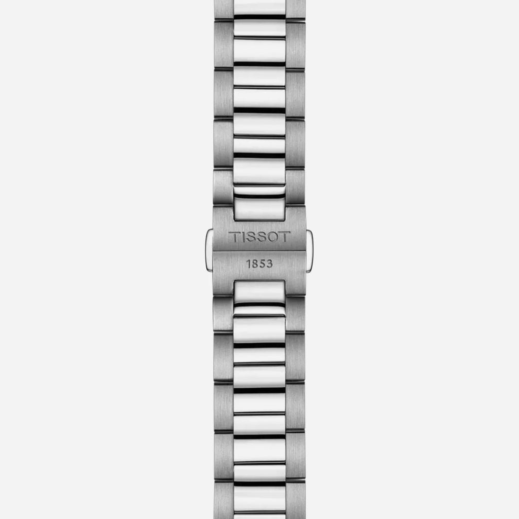 Tissot PR 100 Jungfraubahn Quartz Blue Dial 40mm Grey Stainless Steel Bracelet Watch