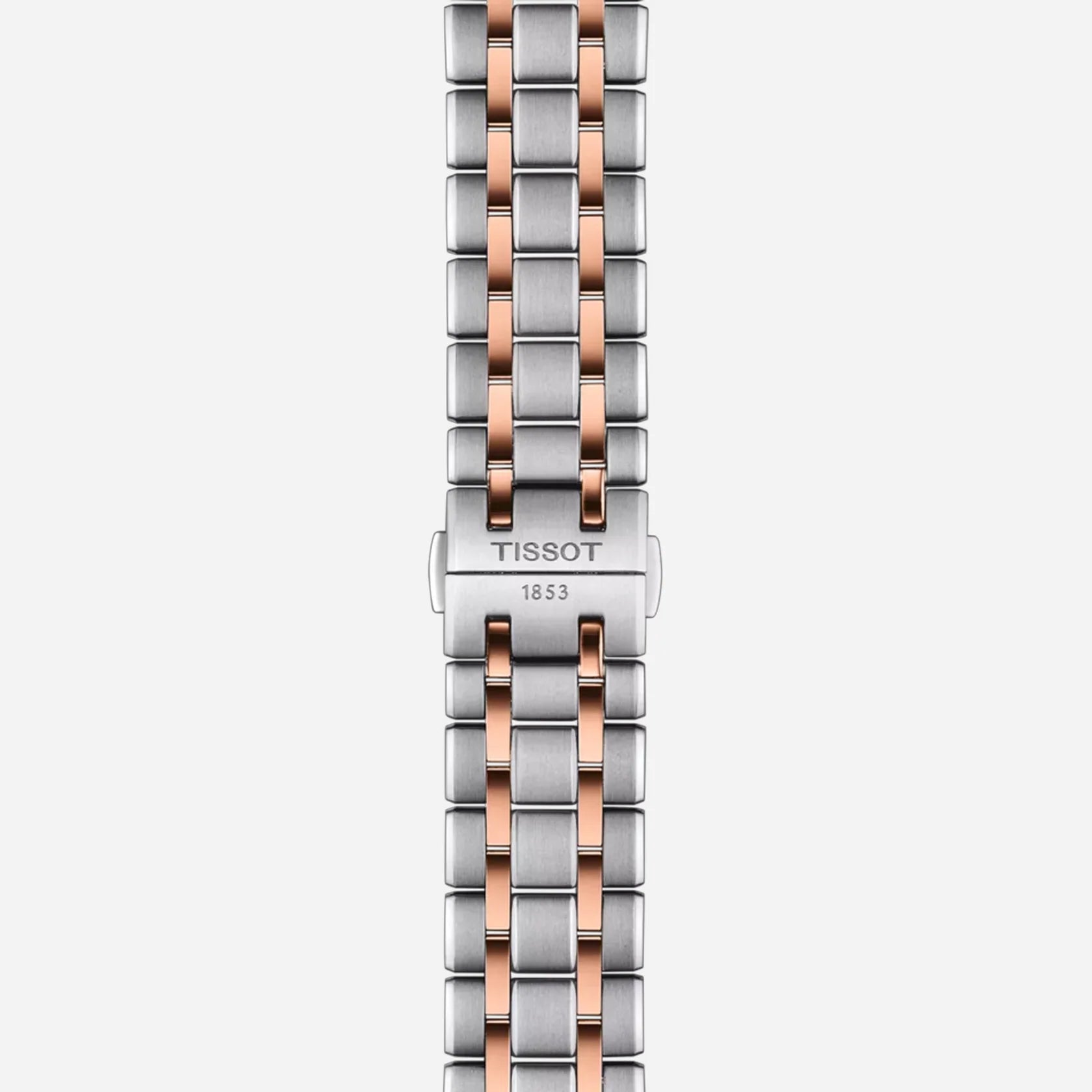 Tissot Chemin Des Tourelles Powermatic 80 42mm Silver Dial Stainless Steel & Rose Gold Watch