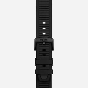 Tissot T-Race Powermatic 80 Automatic 41mm - Black PVD Case, Black Dial with Red Accents, Black Rubber Strap